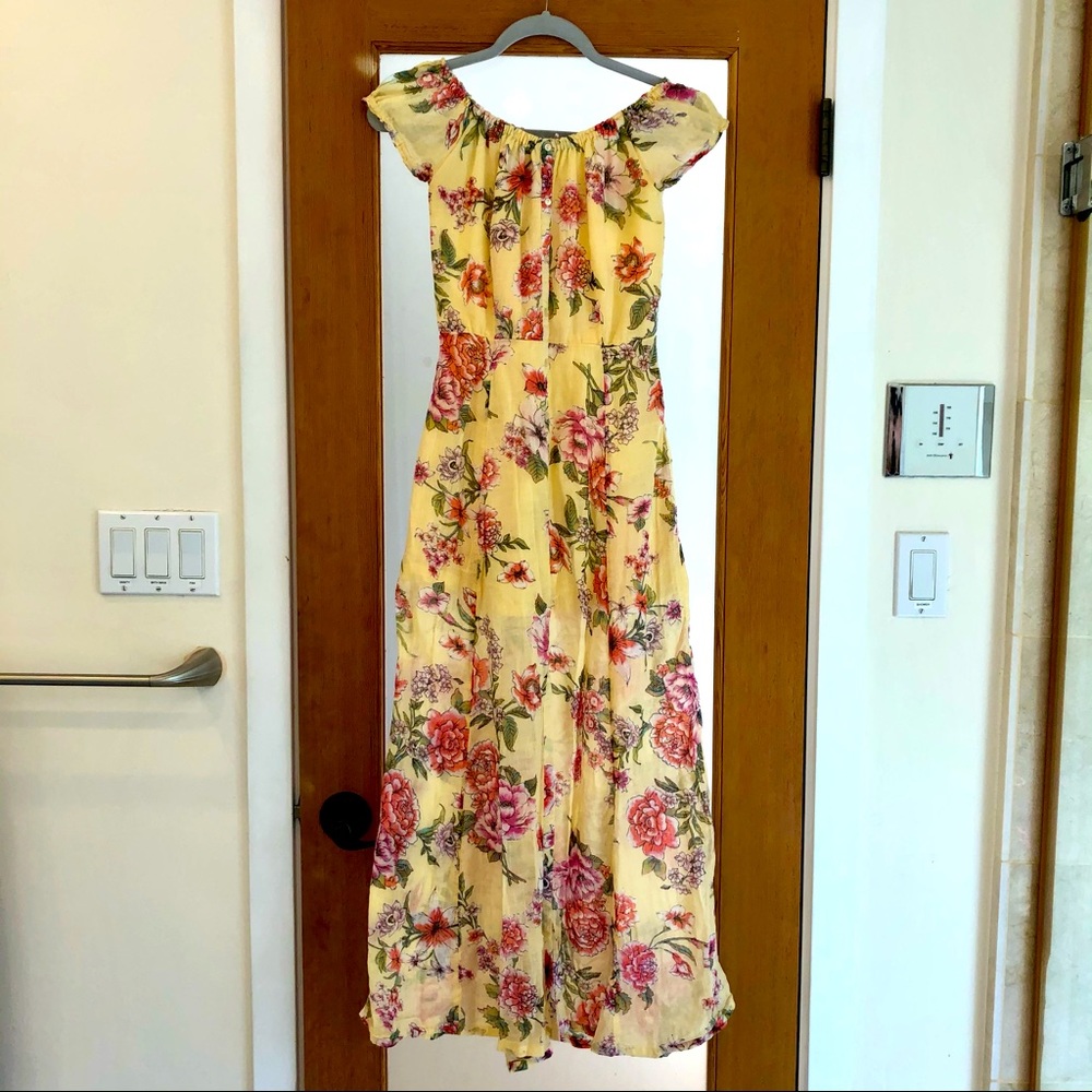 Billabong Yellow Floral Maxi Dress